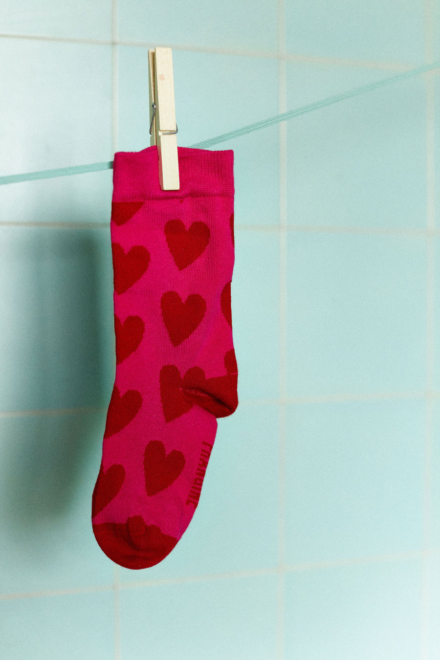 Chaussettes Georgette ##2699AG Coeur Rouge Kids