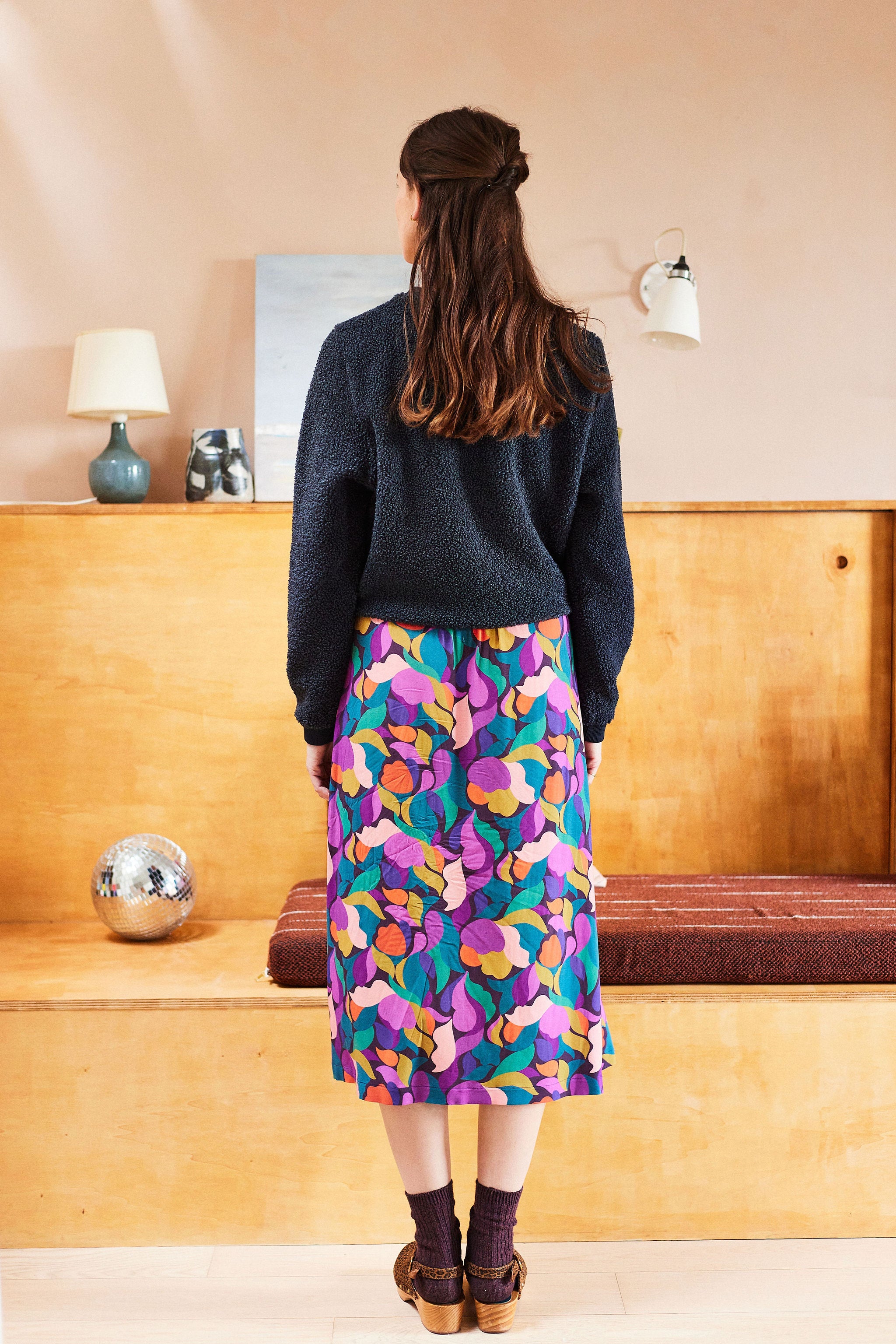Jupe En Laine Multicolore Pianurastudio Taille 38 (FR 42 IT) - Neuve Sans étiquette, Style A-Line