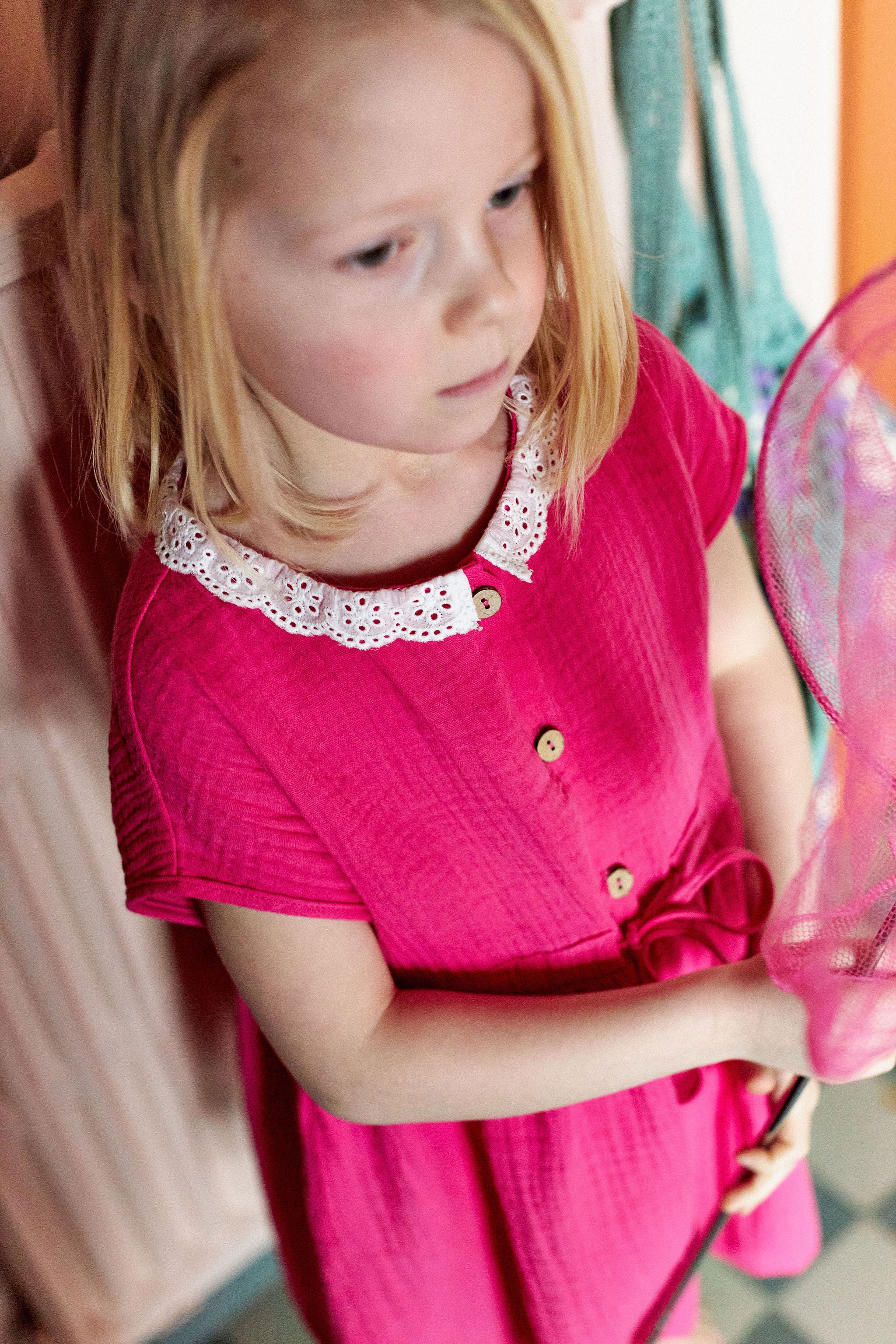 Robe Fille Zoé Ltd Rose - Taille 12, Polyester, Parfait état Sans étiquette