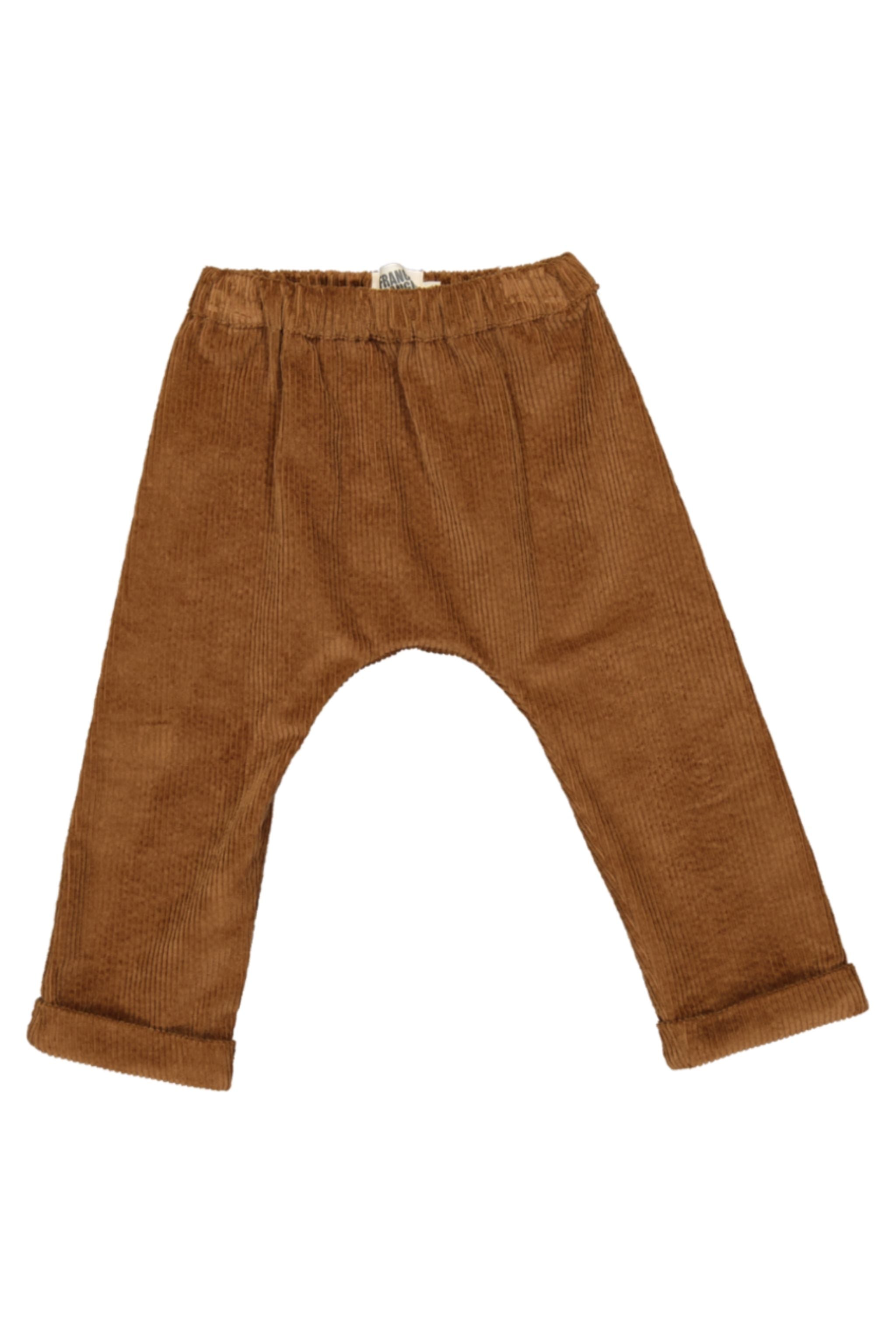 Pantalon Capri En Velours Brodé Mohair – Marron – Taille 40 – Marque Absolu Paris – Neuf Avec Étiquettes