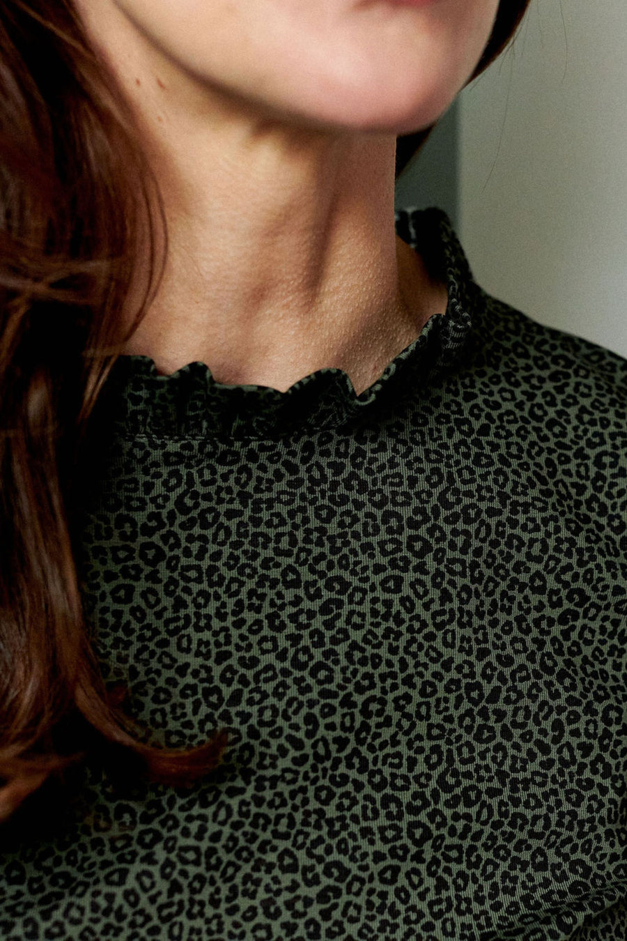 Loulou T-Shirt ##2683 Leopard Khaki Woman