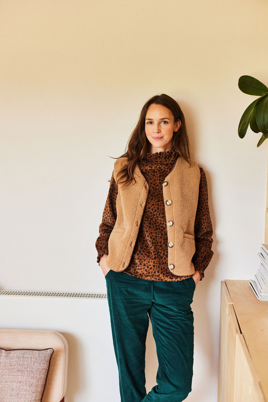 Blouse Velours Léopard Femme du XS au XL Chemisier Daphné