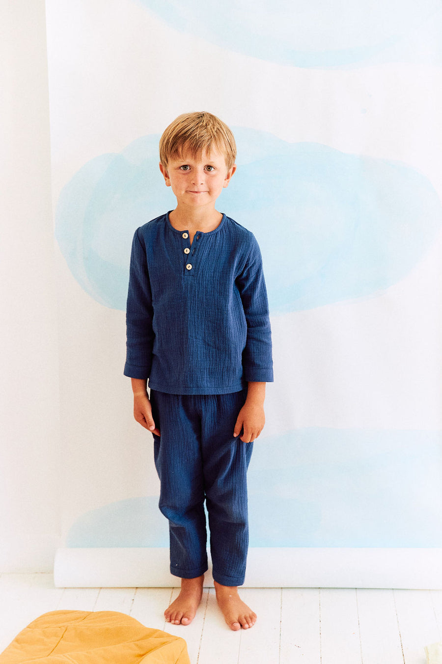 Pyjama Lucas ##2386 - Lange Bleu